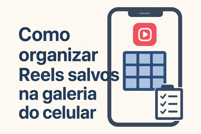Como organizar Reels salvos na galeria do celular